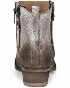 Corral Women's White & Black Zipper Fashion Booties - Round Toe Black/white -Corral Boots Shop 2000360121 944 P4