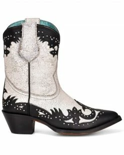 Corral Women's Black Overlay & Studs Western Boots - Round Toe 9 Corral Women's Black Overlay & Studs Western Boots - Round Toe -Corral Boots Shop 2000360137 944 P2