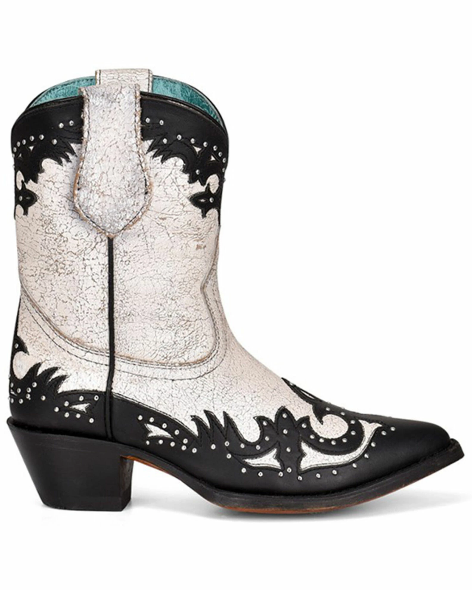 Corral Women's Black Overlay & Studs Western Boots - Round Toe 4 Corral Women's Black Overlay & Studs Western Boots - Round Toe - Image 2