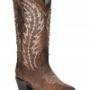 Corral Women's Cognac Embroidery & Studs Western Boots - Pointed Toe -Corral Boots Shop 2000361035 235 P1