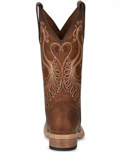 Corral Women's Peacock Embroidery Western Boots - Wide Square Toe Brown -Corral Boots Shop 2000361039 200 P4