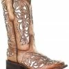 Corral Girls' Pink Inlay & Embroidery Western Boots - Square Toe -Corral Boots Shop 2000361089 650 P1