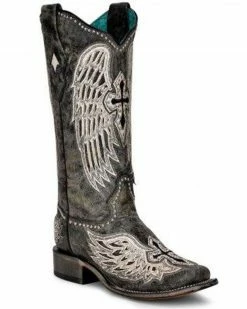 Corral Women's Cross & Wings Tall Western Boots - Square Toe