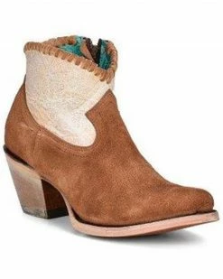 Corral Women's Urban Woven Shaft Western Fashion Booties - Snip Toe 