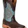 Corral Men's Caiman Overlay & Embroidery Western Boot - Wide Square Toe  -Corral Boots Shop 2000371262 907 P1