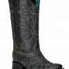 Corral Women's Embroidered Inlay Western Boots - Square Toe Green -Corral Boots Shop 2000371784 300 P1