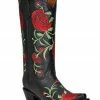 Corral Women's Flowered Embroidery Western Tall Boots - Snip Toe 1 Corral Women's Flowered Embroidery Western Tall Boots - Snip Toe -Corral Boots Shop 2000371800 001 P1