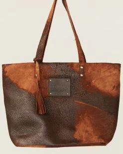 Corral Women's Distressed Leather Tote Bag