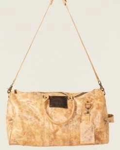 Corral Women's Distressed Leather Barrel Duffle Bag