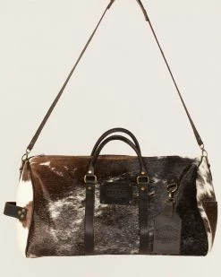 Corral Women's Hair-On Hide Barrel Duffle Bag Brown