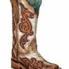 Corral Women's Studded Western Boots - Square Toe Gold