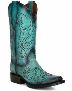 Corral Women's LD Western Boots - Square Toe Turquoise