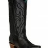 Corral Women's Matching Stitch Pattern & Inlay Western Boots - Snip Toe Black -Corral Boots Shop 2000384176 001 P1