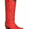 Corral Women's Matching Stitch Pattern & Inlay Western Boots - Snip Toe Red -Corral Boots Shop 2000384177 600 P1